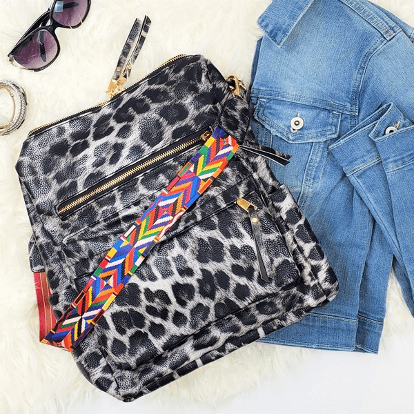 Print Convertible Guitar Strap Backpack - Lady Dorothy Boutique