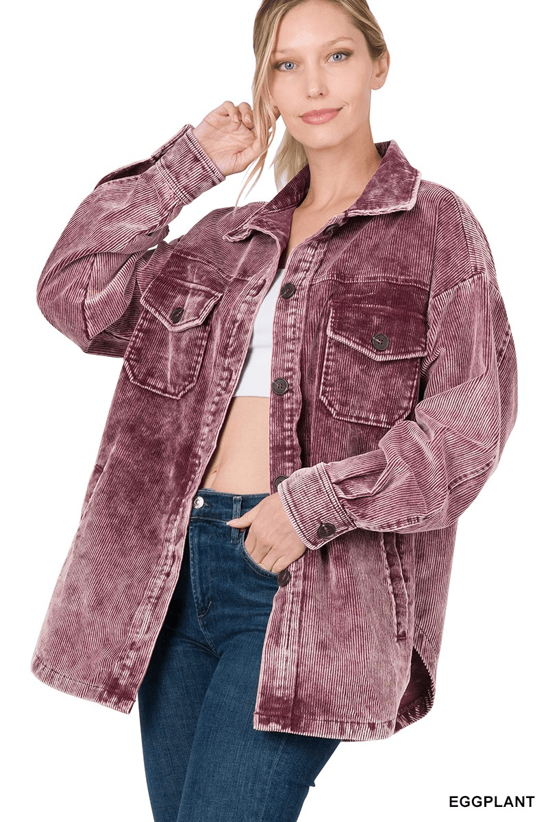 Vintage Vibes Shacket - Lady Dorothy Boutique