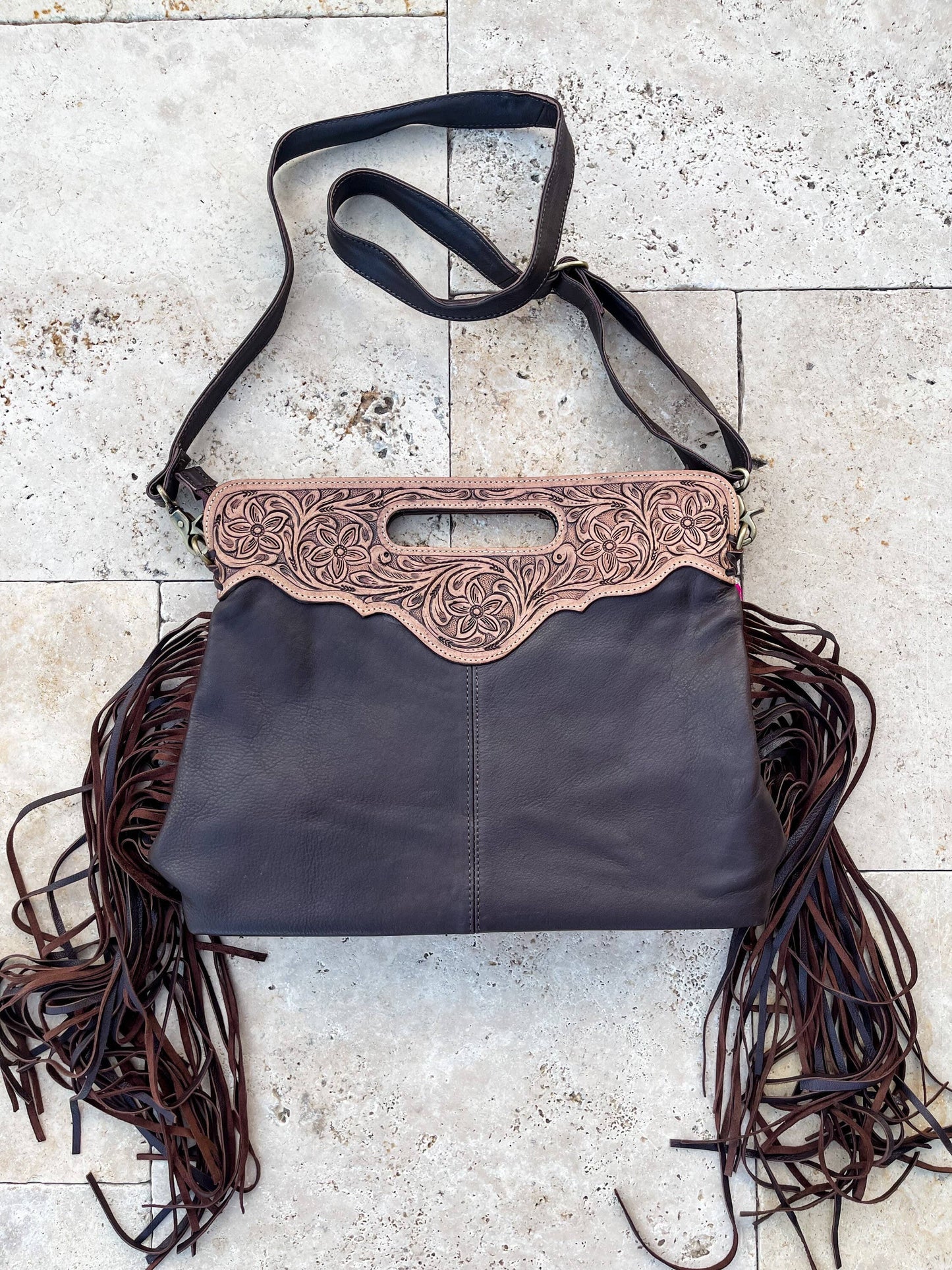 The Maggie Cowhide Crossbody