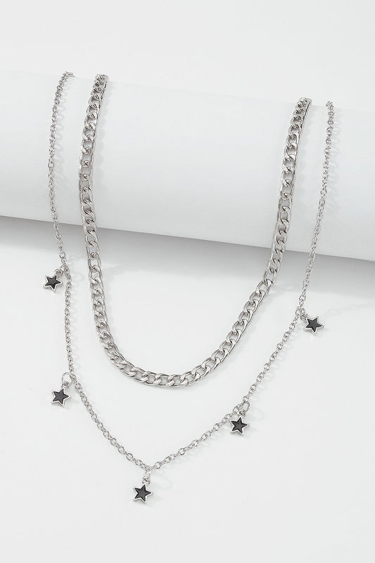 Double Layer Star Necklace