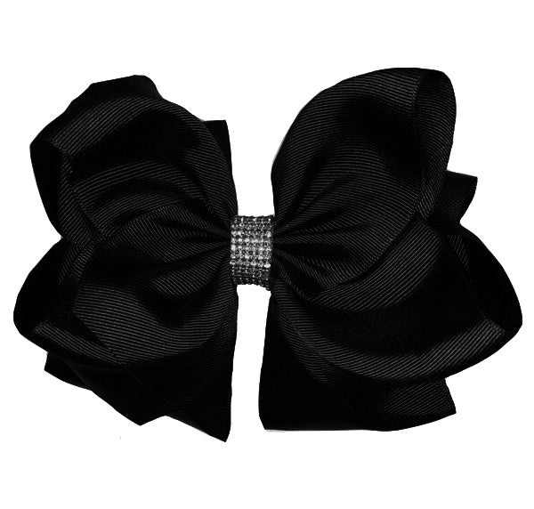 Rhinestone Bow Hair Clip