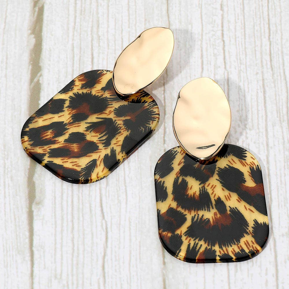 Bold Glitter Geo Earrings