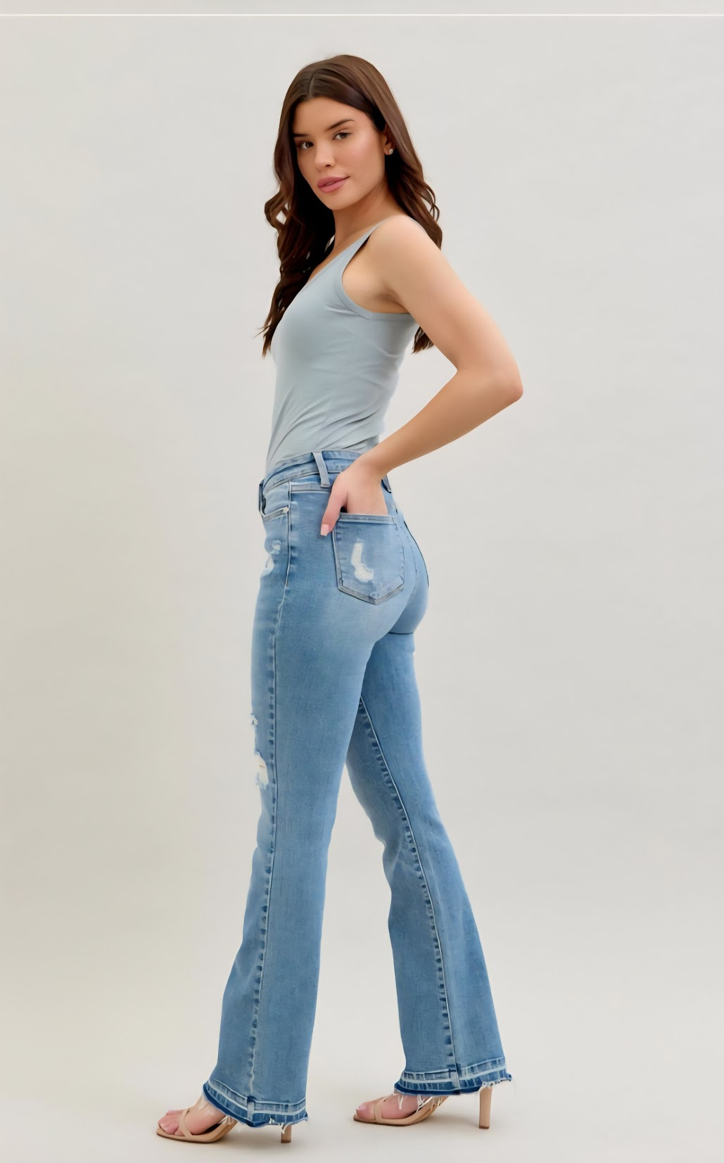 Destroy & Released Hem Bootcut 88632