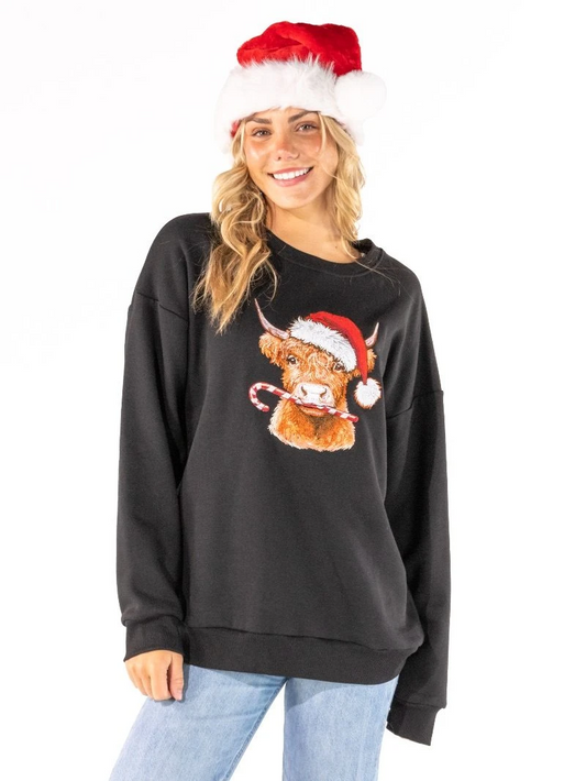 Merry Cow Crew Sweatshirt