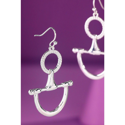 Metallic Equestrian Earrings