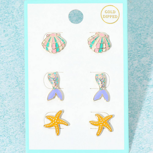 Nauti Enamel Studs