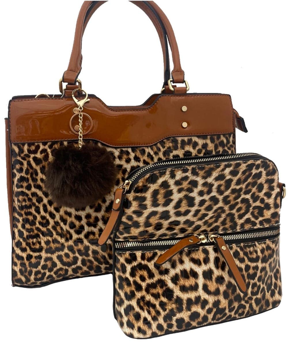 Leopard Satchel