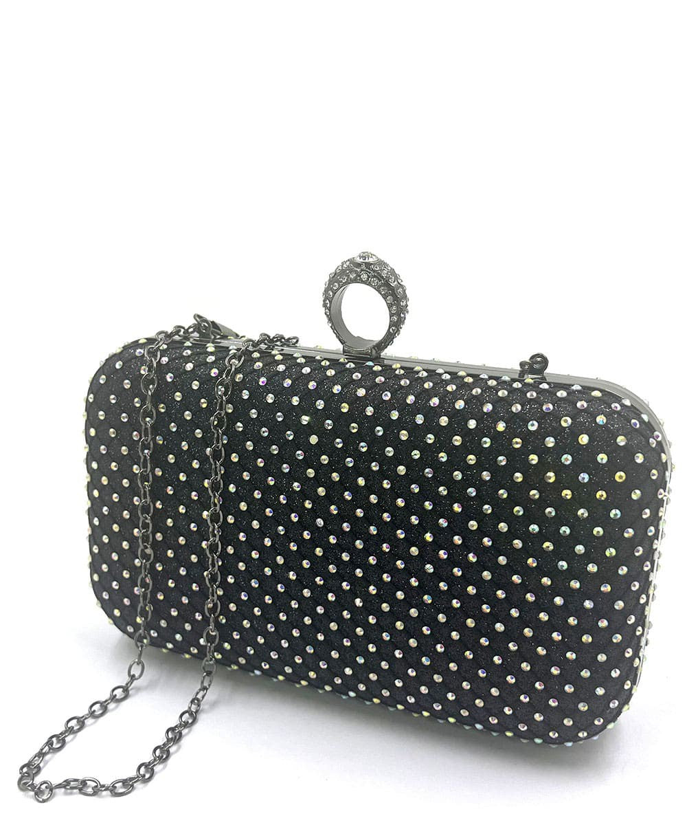 Rhinestone Ring Clutch