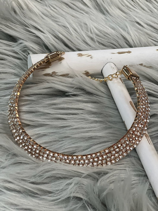 4 Strand Rhinestone Choker