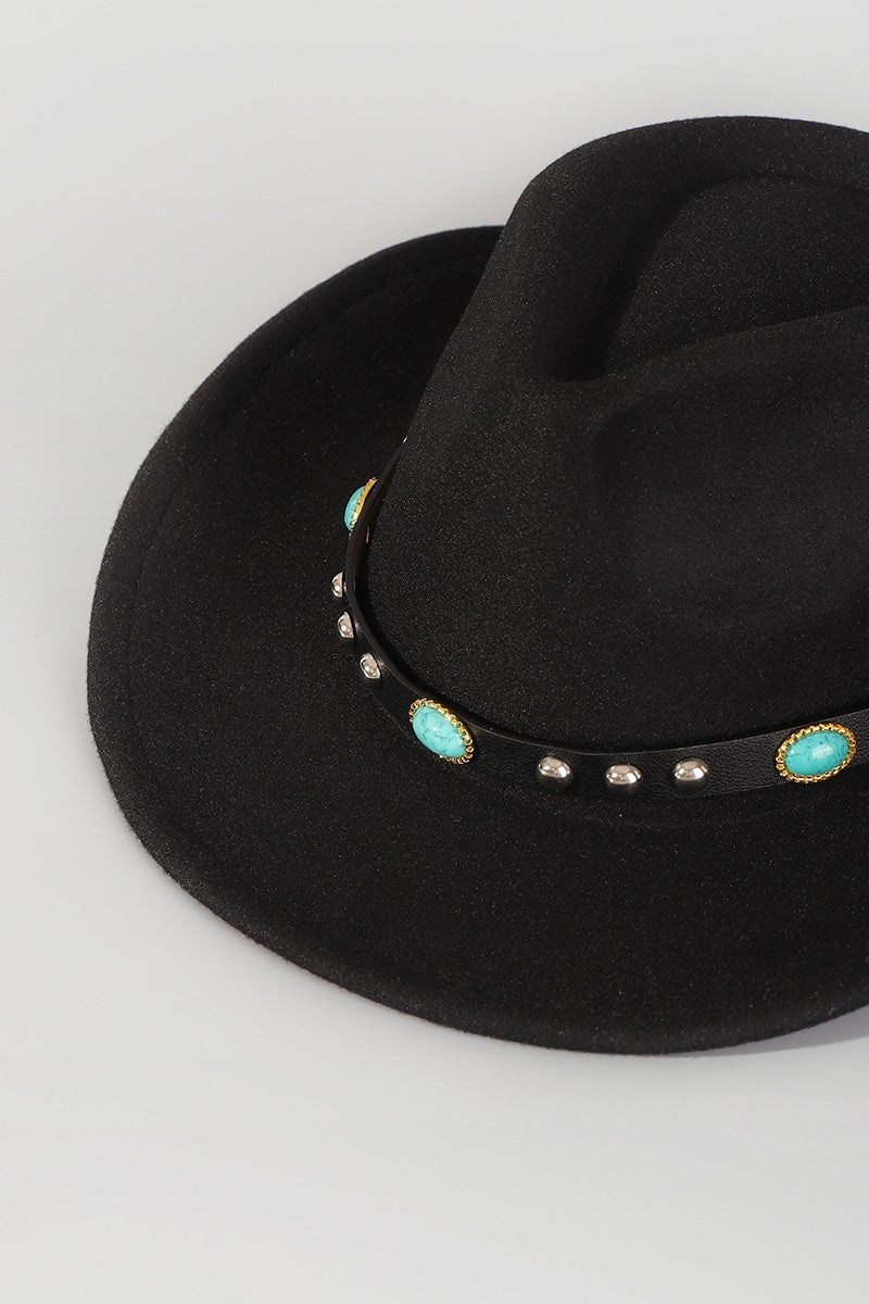 Turquoise Stone Cowboy Hat