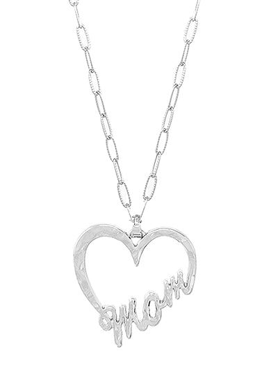 Mom Heart Necklace