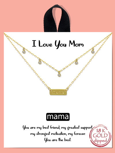 Mama Bar 2 Strand Necklace