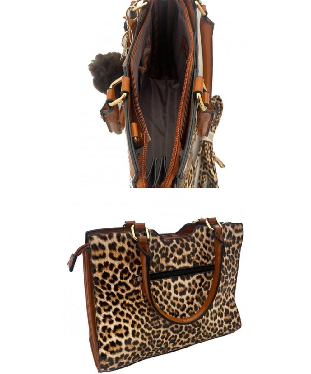 Leopard Satchel