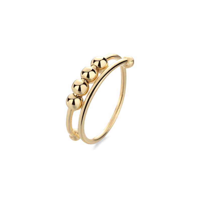 18K Gold Plated Beaded Ring - Lady Dorothy Boutique
