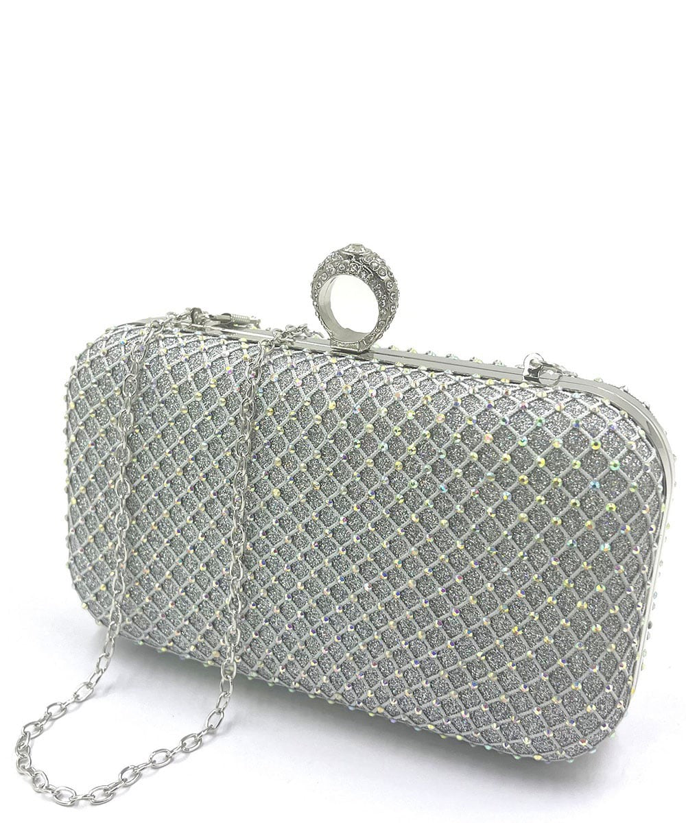 Rhinestone Ring Clutch