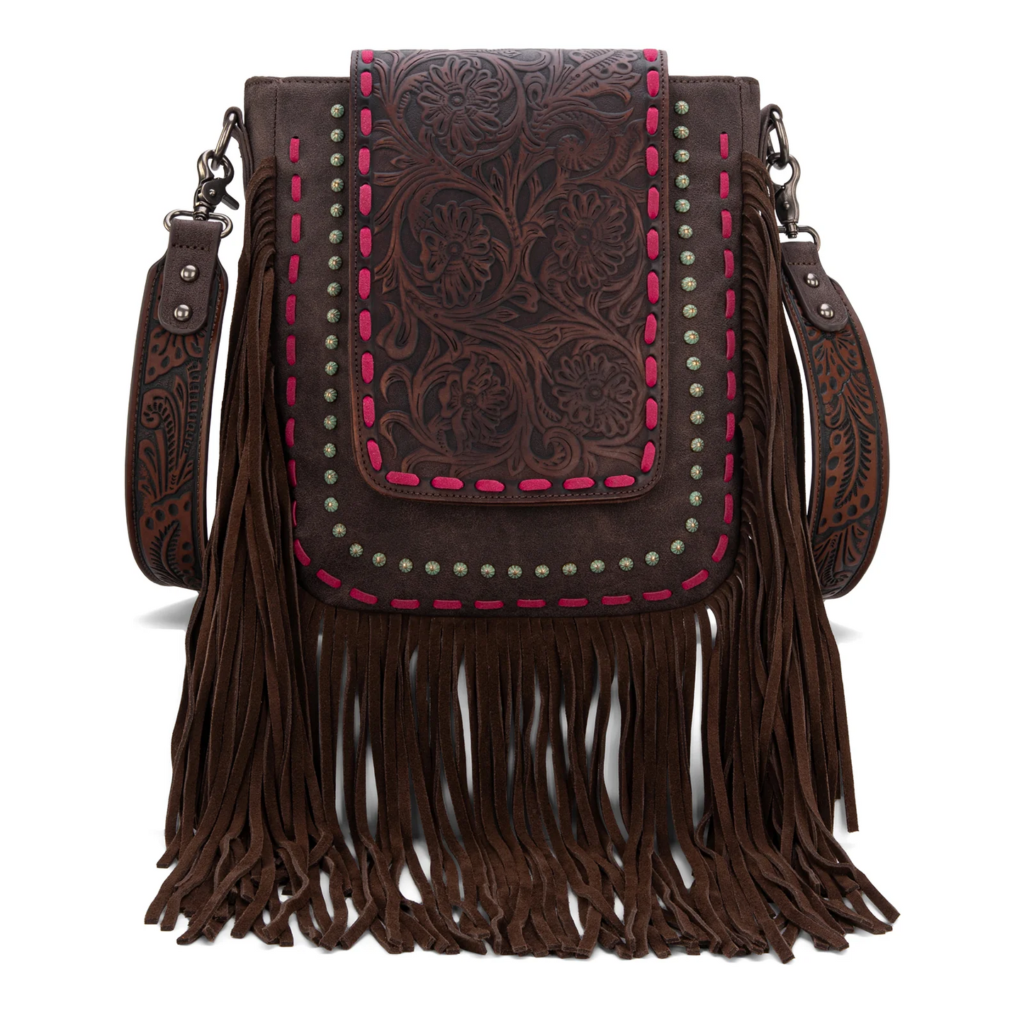 Trinity Ranch Floral Tooled Concealed Crossbody