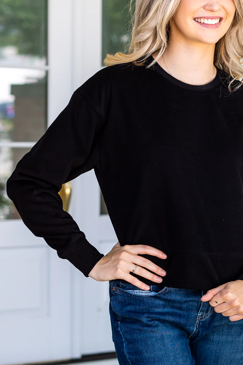 Striking Crop Sweatshirt