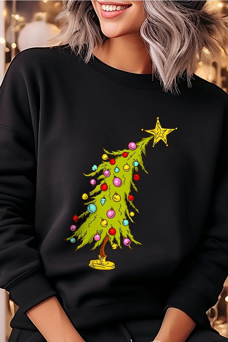 Cartoon Tree Sweatshirt