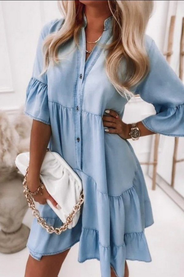 Crisp Air Chambray Dress