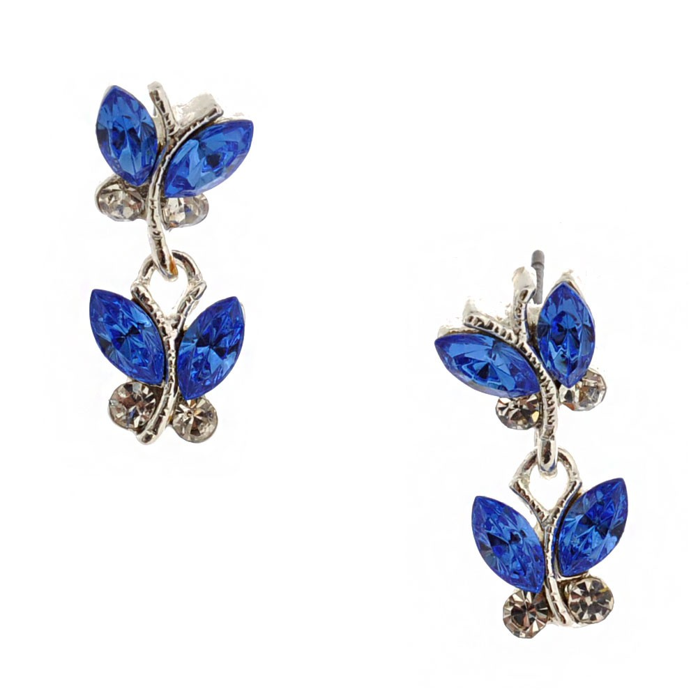 Sapphire Butterfly Earrings