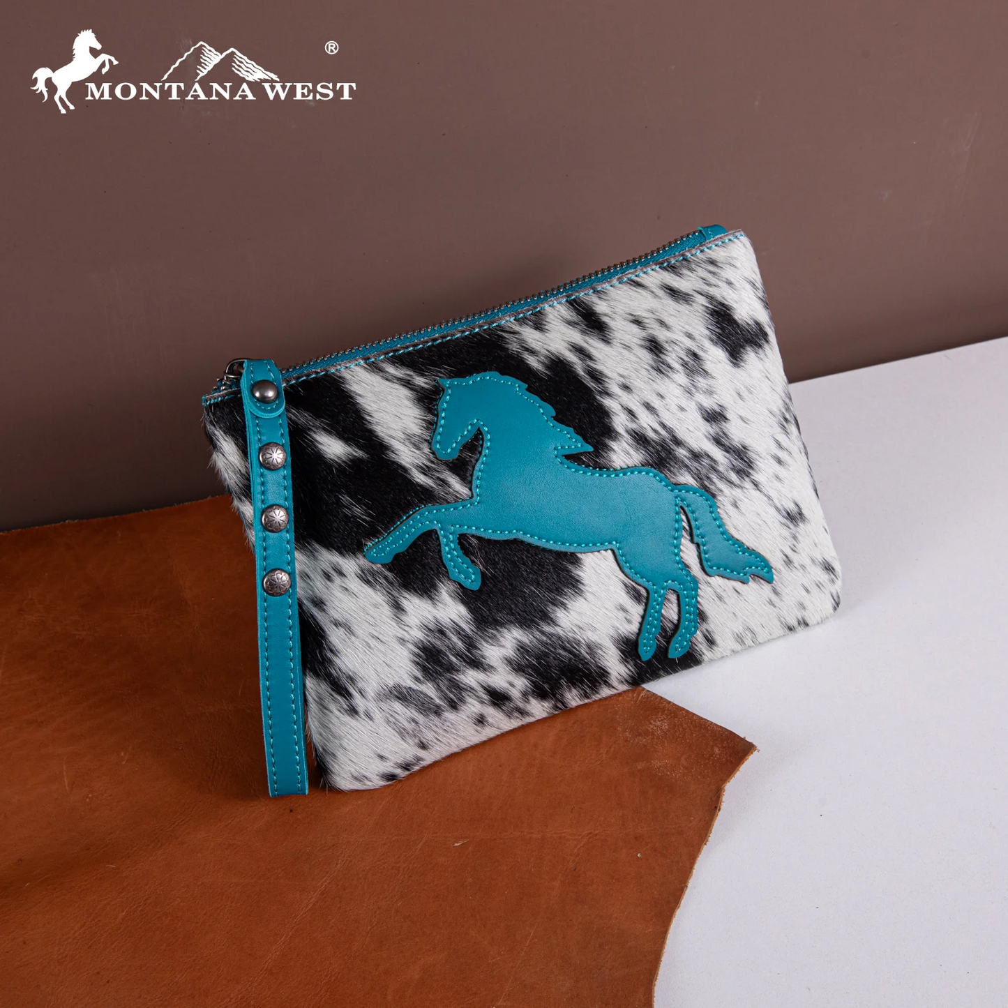 Montana West Leather Wristlet