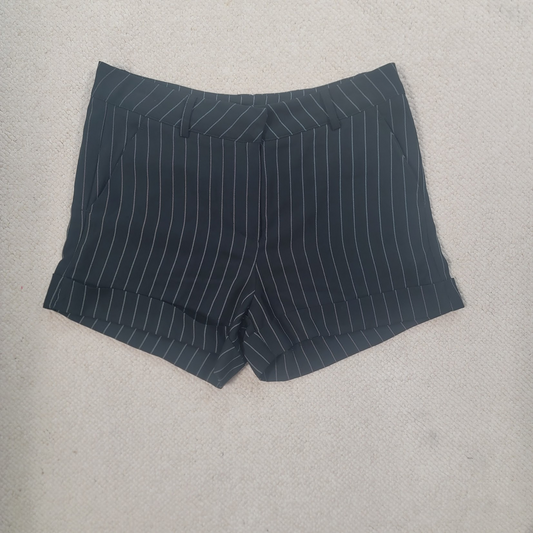 Striped Rolled Cuff Shorts