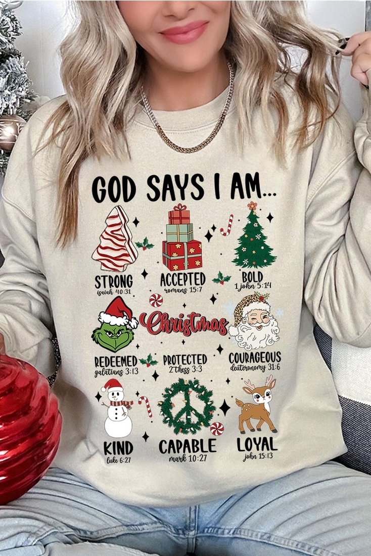 God Says Christmas Sweatshirt