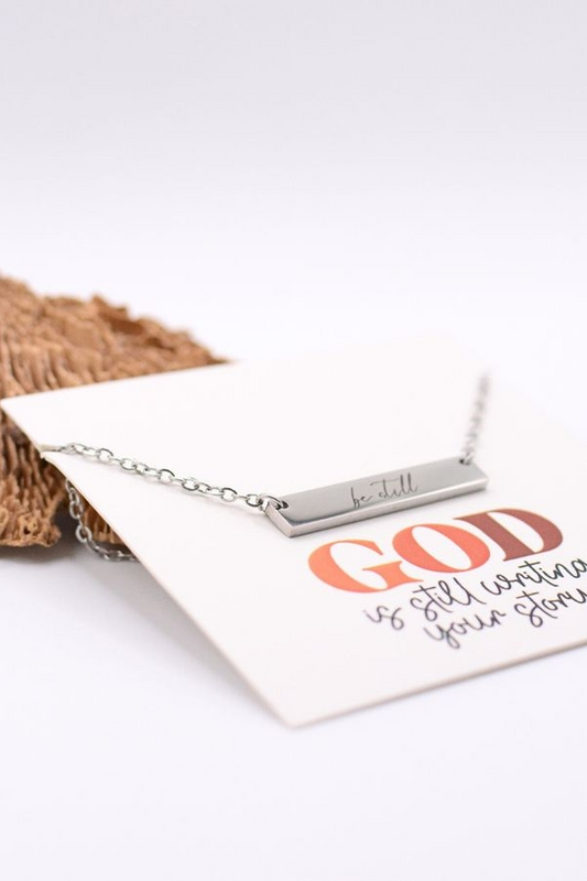 Be Still Bar Necklace