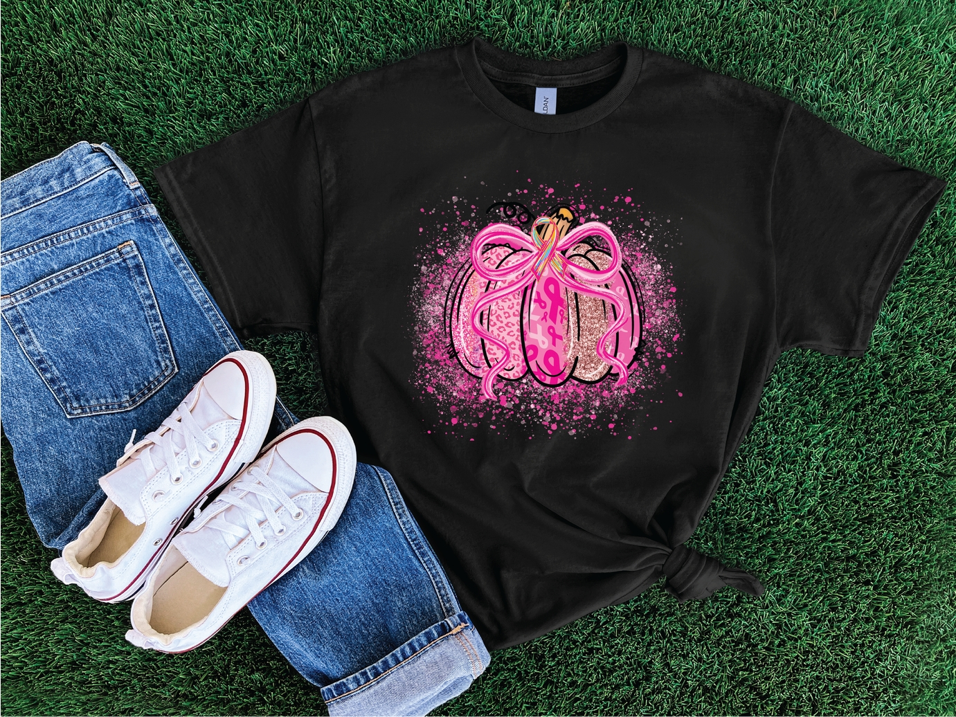 Breast Cancer Pumpkin Tee