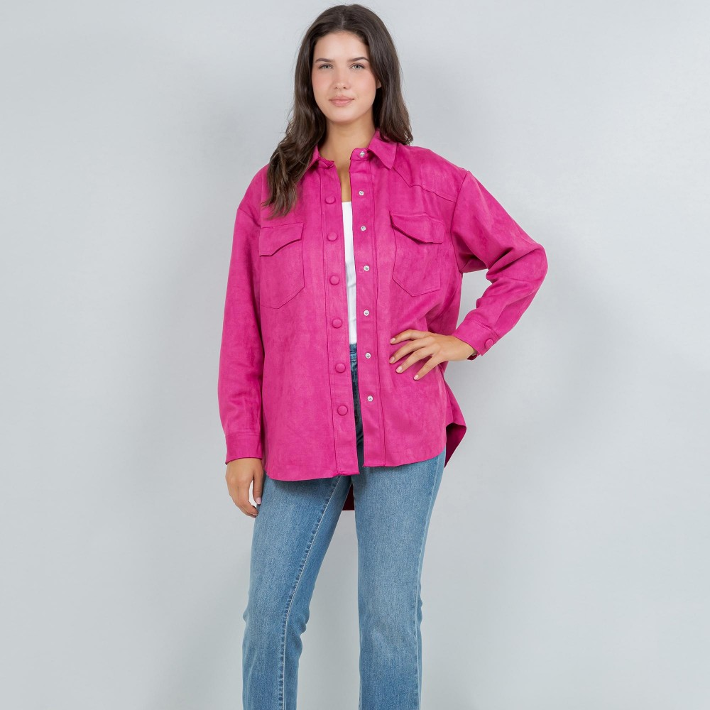 Snappy In Suede Jacket