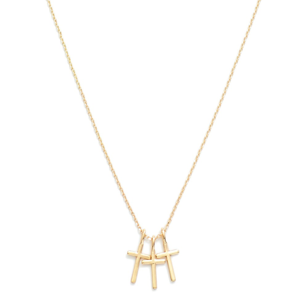 3 Cross Necklace