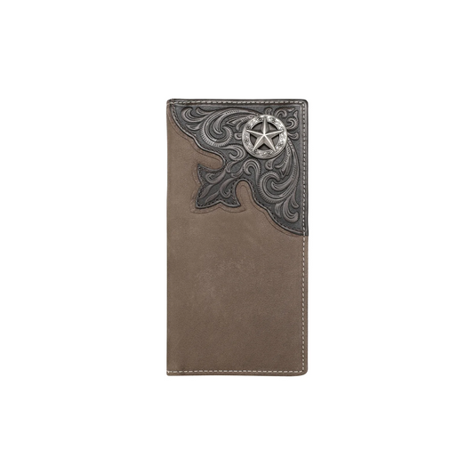Genuine Leather Bi-Fold Long Wallet