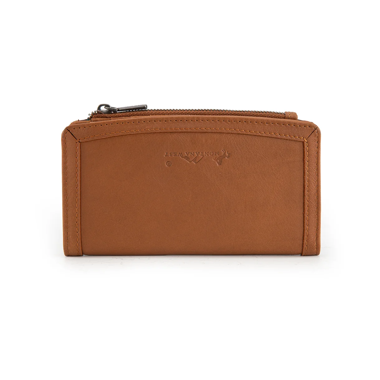 Genuine Leather Tooled Bi-Fold Wallet