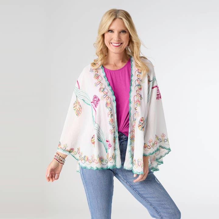 Jovie Embroidered Wrap
