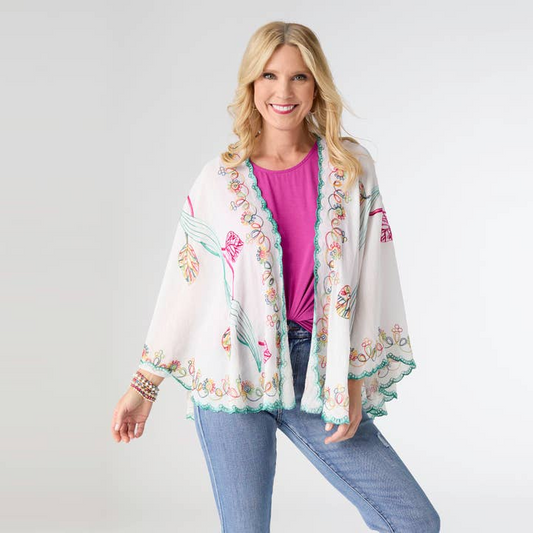 Jovie Embroidered Wrap