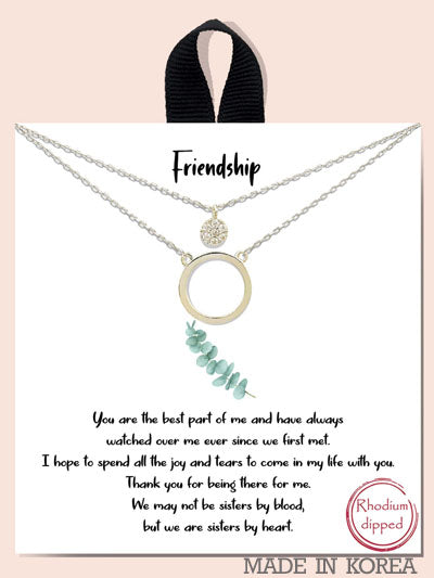 Friendship Sentiment Necklace