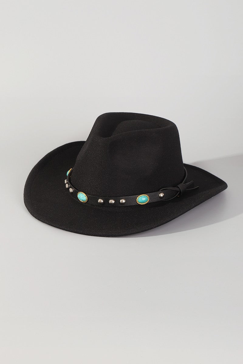 Turquoise Stone Cowboy Hat