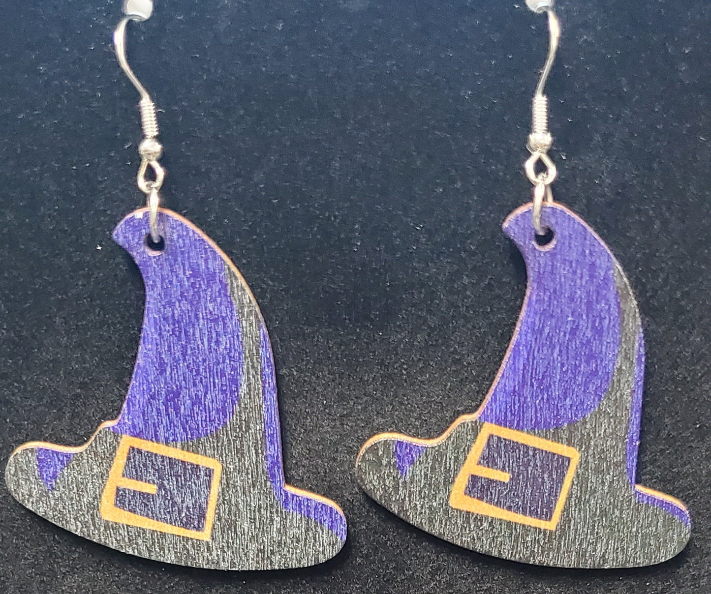 Wooden Halloween Earrings