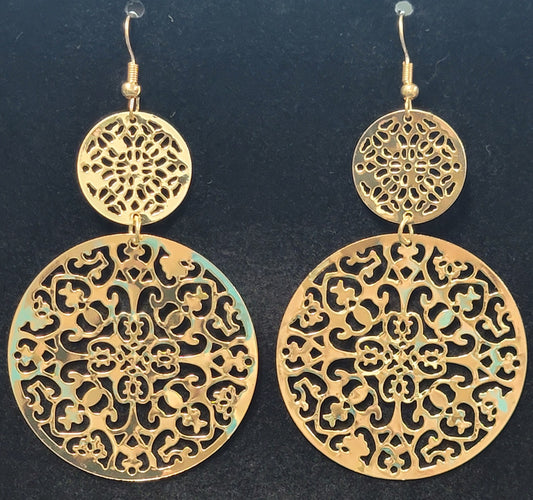 Abstract Circle Earrings