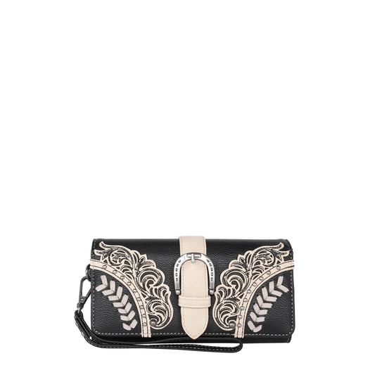 Cut-Out Buckle Wallet