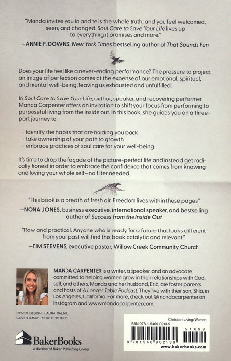 Soul Care To Save Your Life Book