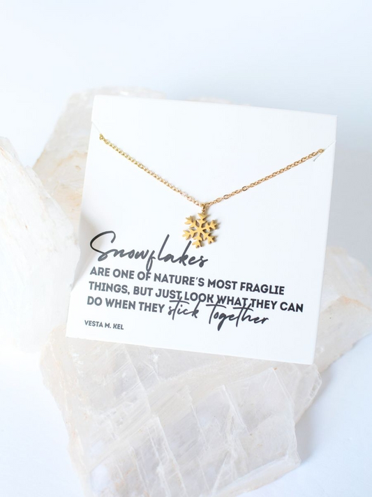 Winter Snowflake Necklace