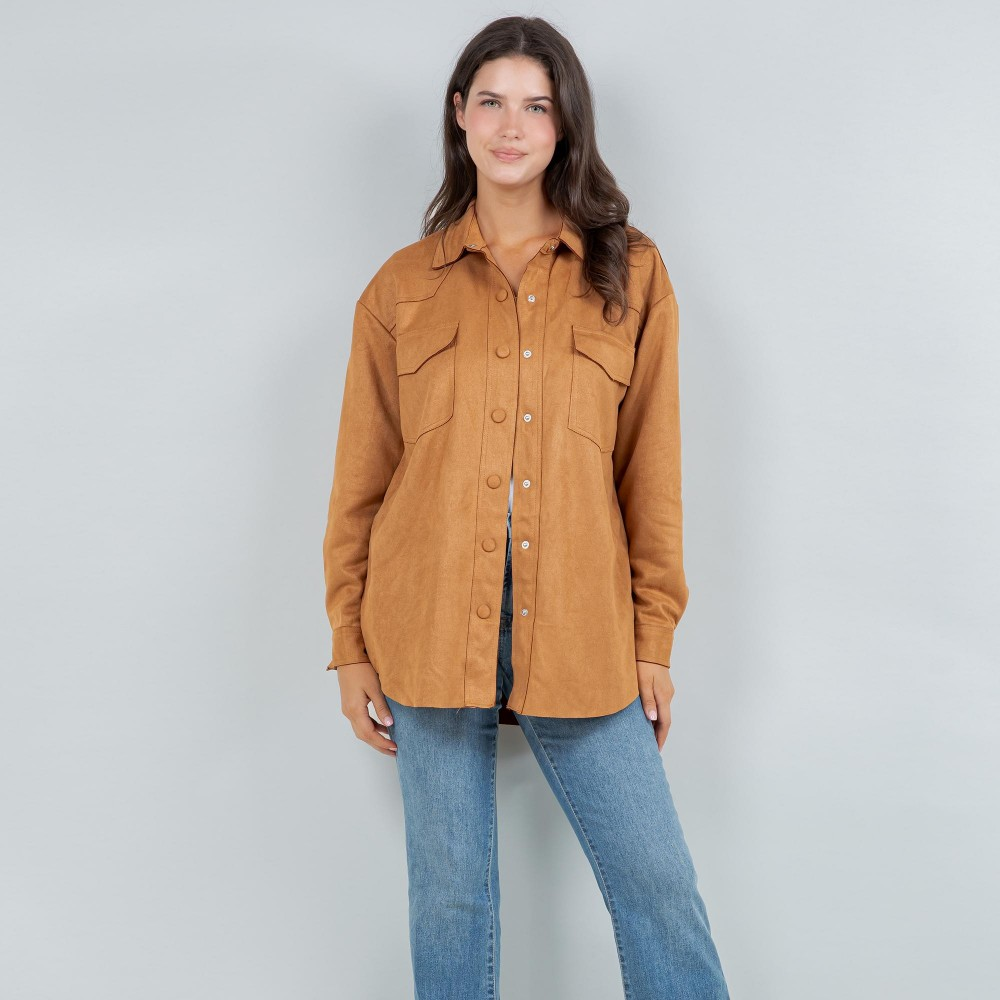 Snappy In Suede Jacket