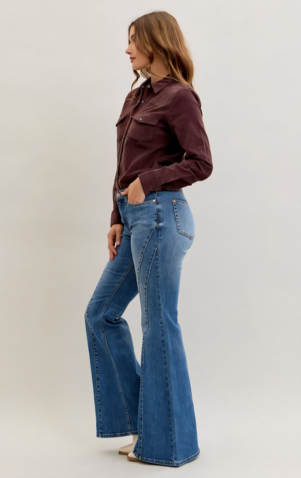 Jaqueline Double Seam Flare 881014