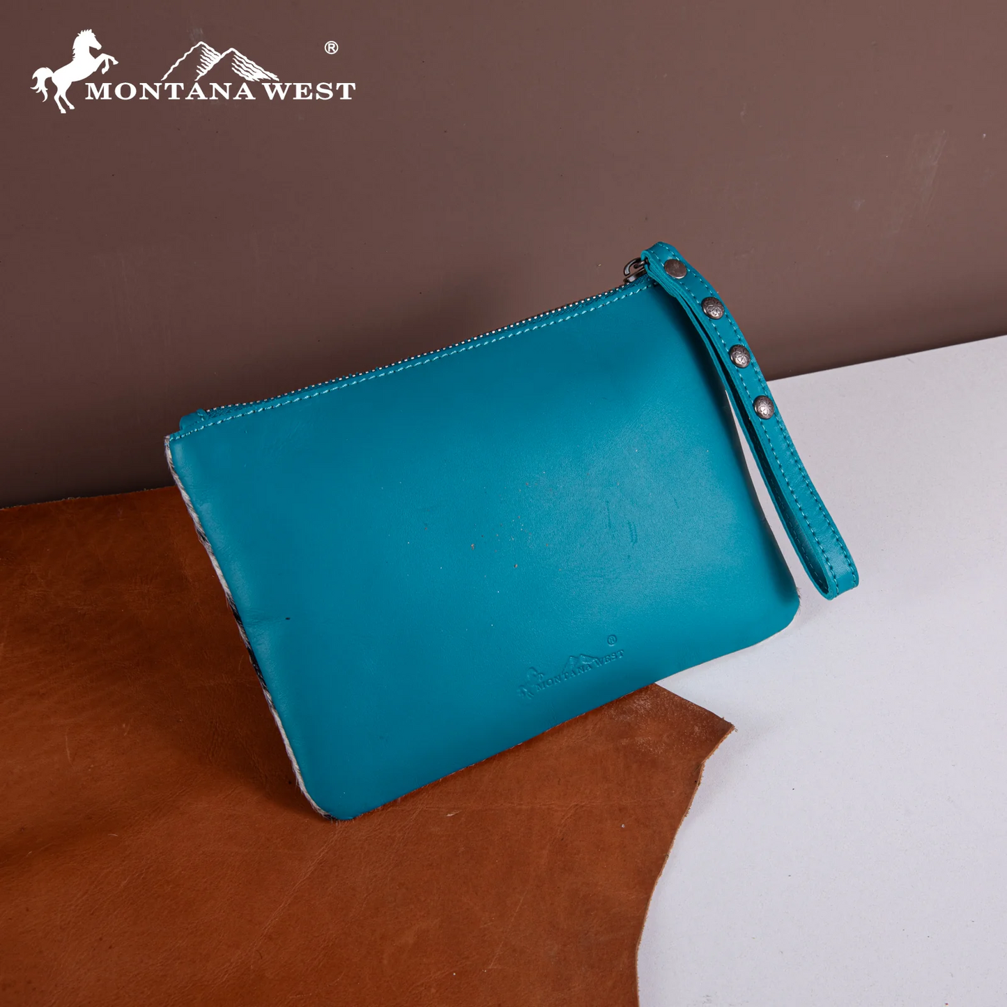 Montana West Leather Wristlet