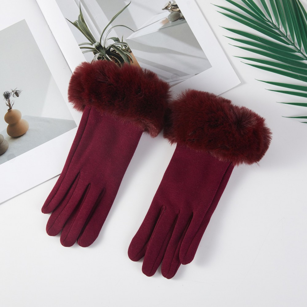 Fur Cuff Gloves