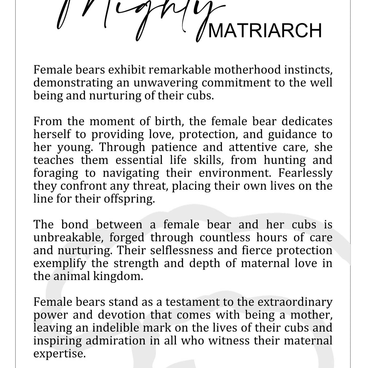 Mighty Matriarch Ornament