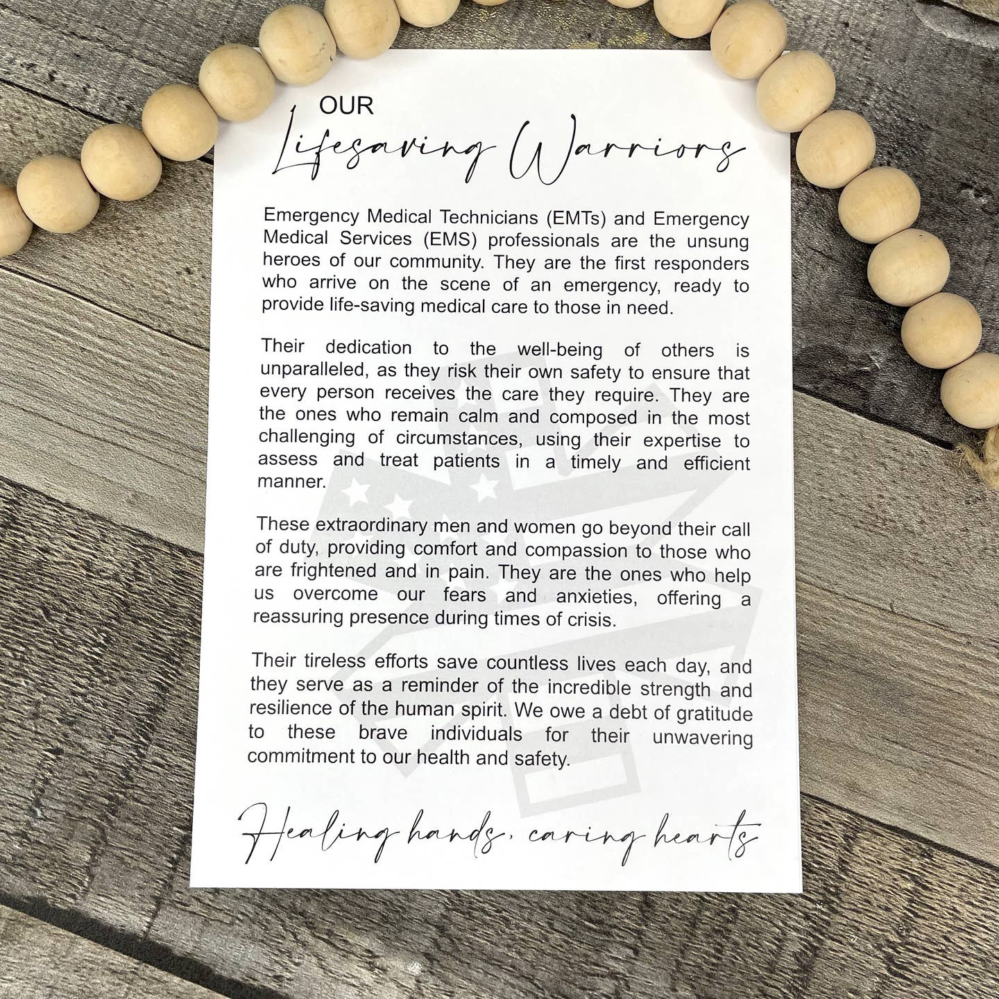 Lifesaving Warriors Ornament