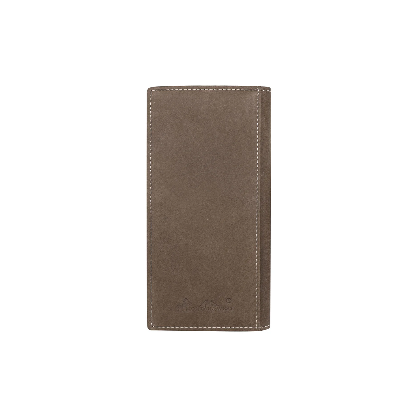 Genuine Leather Bi-Fold Long Wallet