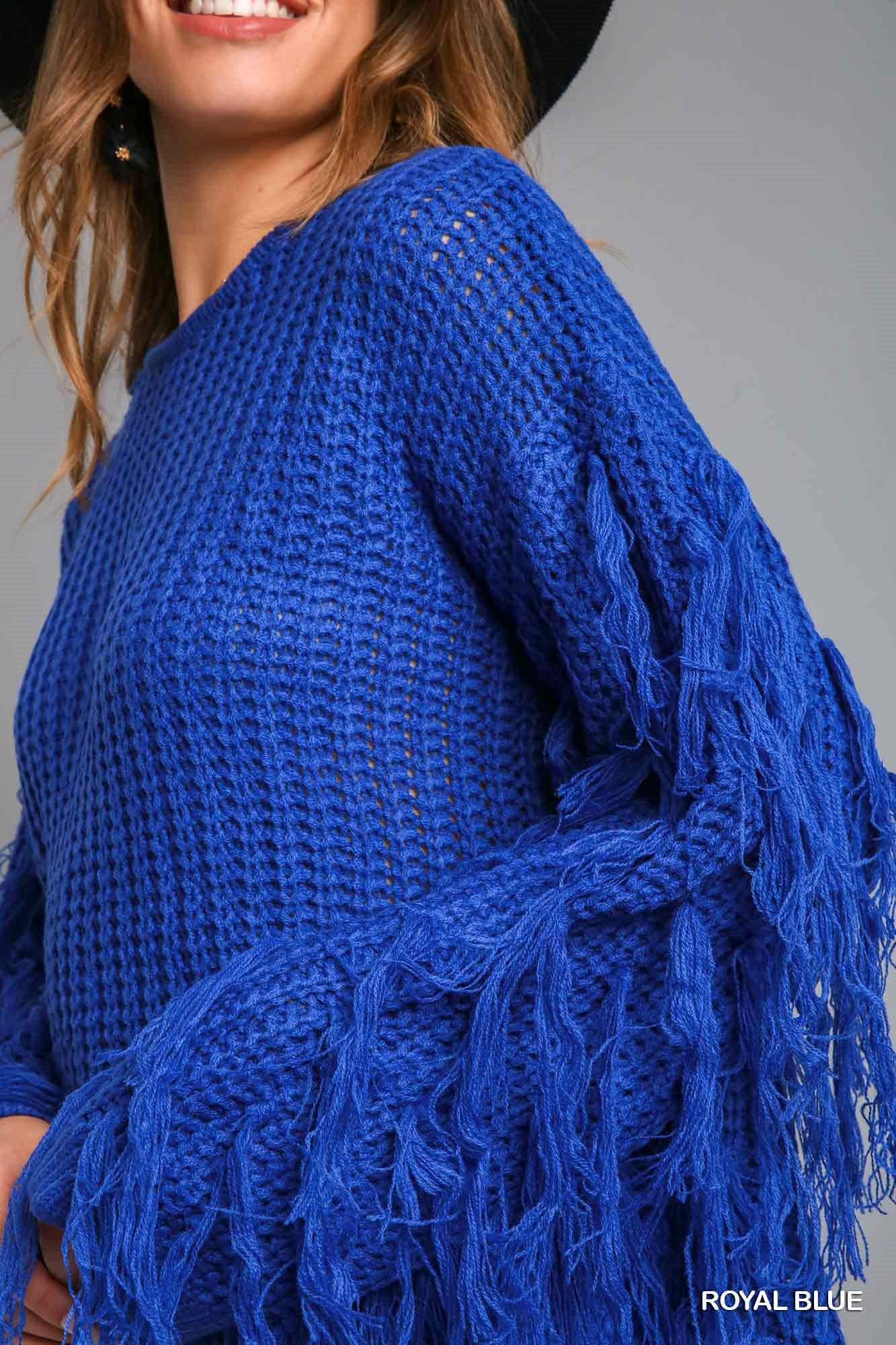 Royal Fringe Sweater